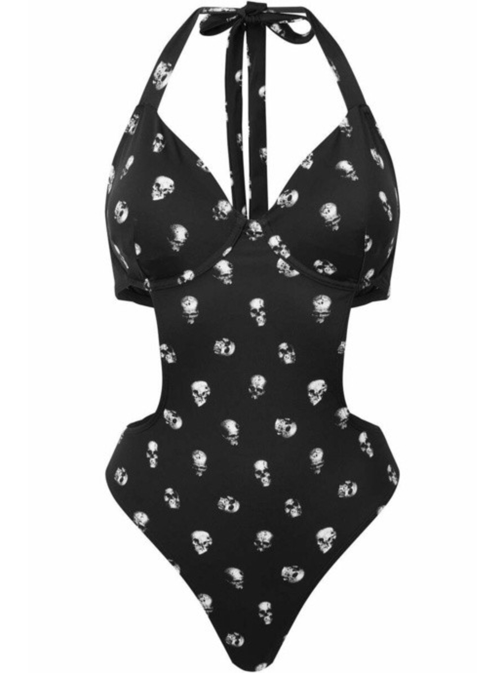 NWT Killstar Rebel Fate Swimsuit Skull Monokini Goth Size Small
